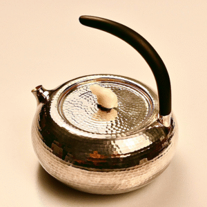 Silver pot with handle