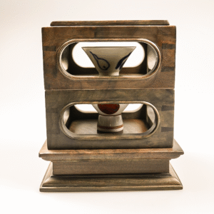 Double-layer cup box