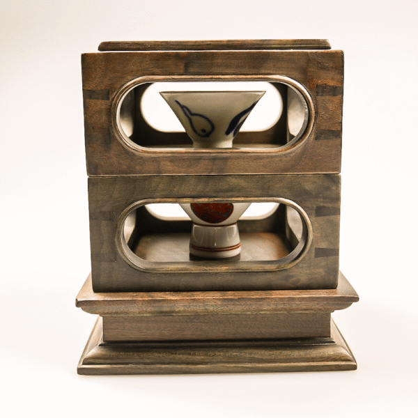 Double-layer cup box